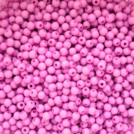 Acryl kraaltje mat roze  - ca. 4mm
