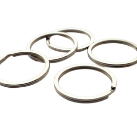 Metalen sleutelring rond - ca. 30mm