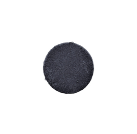 Cabochon suede leer nachtblauw - 20mm