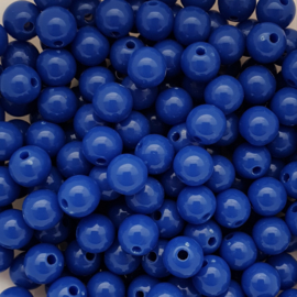 Acryl kraal royal blue - ca. 8mm