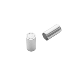 Magneetslot antiek-zilver voor 4mm leer / koord