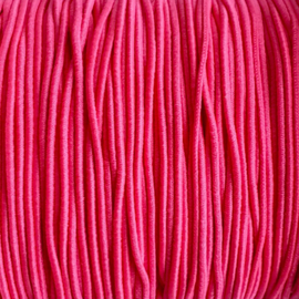 Elastiek fluor roze 0.8mm