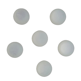 Polaris cabochon mat ice white - 12mm