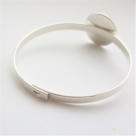 Armband voor 20mm cabochon zilver