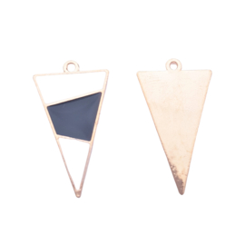 Hanger driehoek zwart/wit/goud