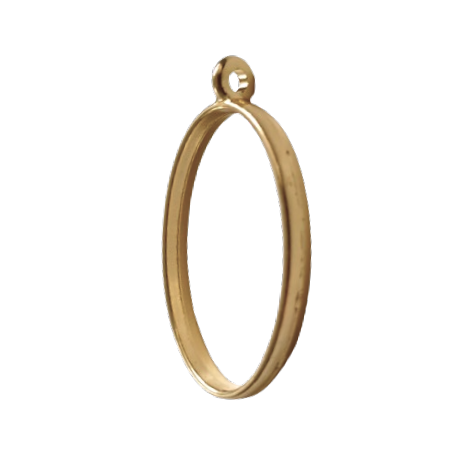 Hanger ovaal licht goud