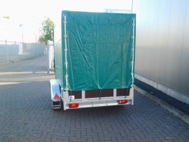 Aanhangwagen tandemasser met huif Afmetingen 307x157x180