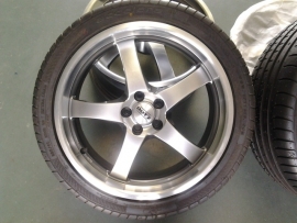 4x Velg Dotz, 18 inch, 5x112 met 2 nieuwe gemonteerde banden