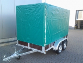Aanhangwagen tandemasser met huif Afmetingen 307x157x180
