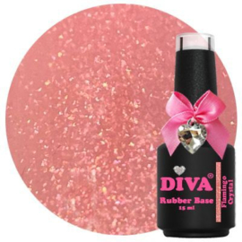 Diva | R44 | Rubberbase Flamingo Crystal 15ml