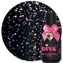 Diva | (T9) Topcoat Sparkling party zonder plaklaag 15ml