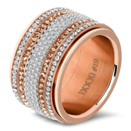 iXXXi | R02503-02 | Vulring Zirconia Champagne 2mm - maat 19 - ROSÉ GOLD