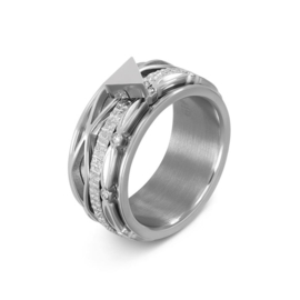 iXXXi | R06403-03 | Vulring Modern 4mm - maat 17 - SILVER