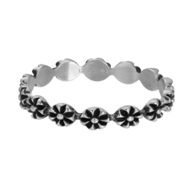 iXXXi | R06004-03 | Vulring Flowers 4mm - maat 20 - ZILVER