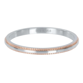 iXXXi | R02809-13 | Double Gear 2mm - maat 17 - ROSÉ GOLD