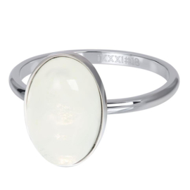 iXXXi | R05704-03 | Vulring Royal Queen Drop White 2mm - maat 19 - ZILVER