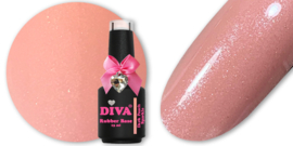 Diva | R09 | Rubber base Dark Peach Sparkle 15ml