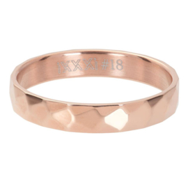 iXXXi | R02904-02 | Vulring Facet Steel 4mm - maat 18 - ROSÉ GOLD
