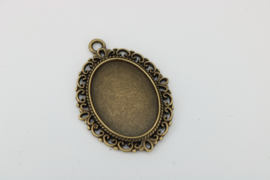 Medaillon - Ovaal ornament brons