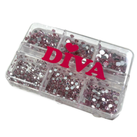 Diva | Strass steentjes - Pink