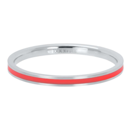 iXXXi | R02307-04 | Vulring Line Red 2mm - maat 17 - ZILVER