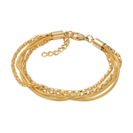 iXXXi | B00220-01 | Bracelets Snake Popcorn - GOLD