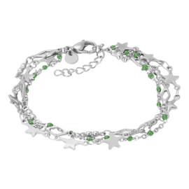 iXXXi | b00339-03 | Bracelets Kenia (green) - SILVER