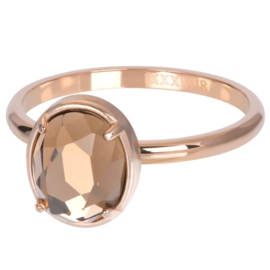 iXXXi | R05702-02 | Vulring Glam Oval Champagne 2mm - maat 15 ROSÉ GOLD