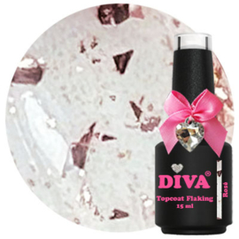 Diva | Flaking topcoat  - Rosé 15ml