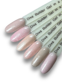 Diva | Gel in a Bottle | Set "Nude Glitters" + gratis fineliner!