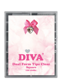 Diva | Dual Form Tips Clear - Square (120 pcs) - TIP