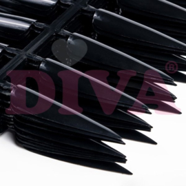 Diva | Showtips Stiletto 240 stuks - ZWART