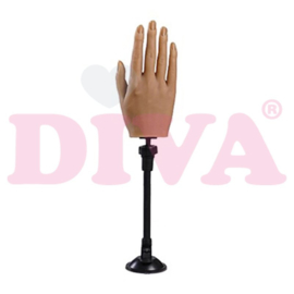 Diva | Siliconen Hand Rechts met standaard - Ivory