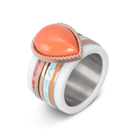 iXXXi | R02315-04 | Vulring Line Coral 2mm - maat 19 - ZILVER