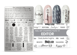 Moyra | Stampingplate #111 - Editor