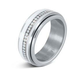 iXXXi | R02304-03 | Vulring Line White 2mm - maat 18 - ZILVER