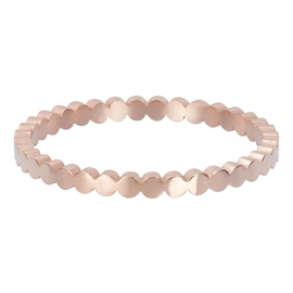 iXXXi | R02810-01 | Vulring Flat Circles 2mm - maat 17 - ROSÉ GOLD