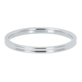 iXXXi | R02302-03 | Vulring Small Ribbed 2 mm - Maat 21 - ZILVER