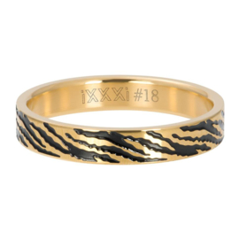 iXXXi | R05406-01 | Vulring Zebra 4mm - maat 17 - GOLD