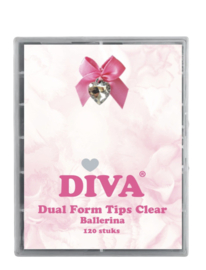 Diva | Dual Form Tips Clear - Ballerina (120 pcs) - TIP