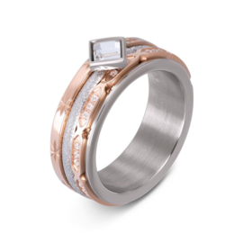 iXXXi | R06103-02 | Vulring Noor 2mm - maat 19 - ROSÉ GOLD