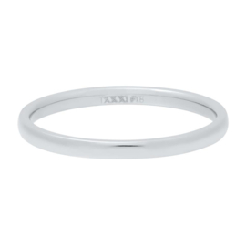 iXXXi | R02301-03 | Vulring Small Smooth 2mm - maat 18 - ZILVER