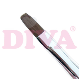 Diva | Gel penseel #8 (13mm) zwart met dop