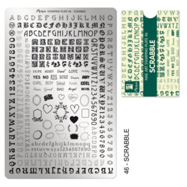 Moyra | Stampingplate #46 Scrabble