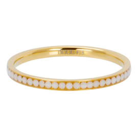 iXXXi | R02518-01 | 2mm White Stone - maat 16 - GOLD