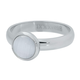 iXXXi | R04308-03 | Vulring Cateye White 4mm - maat 17 - SILVER