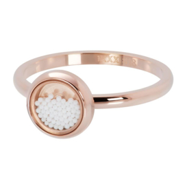 iXXXi | R04317-02 | Vulring White Balls 2mm - maat 17  ROSÉ GOLD