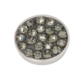 iXXXi | R05024-03 - Top part black diamond stones - SILVER