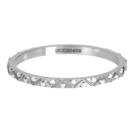 iXXXi | R05918-03 | Vulring Bohemian Opall 2mm - maat 17 - ZILVER