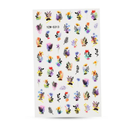 CN | Nail Sticker YZW-S313 - Posy